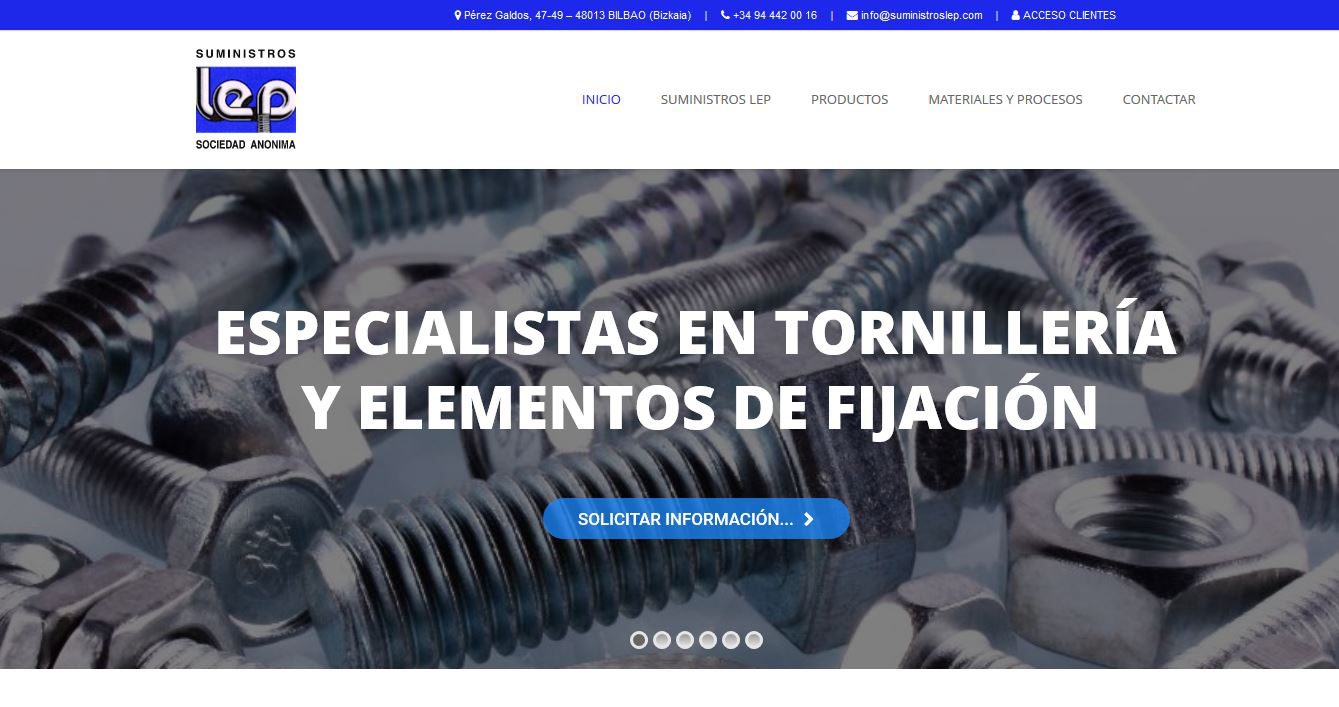 Estrenamos Página Web en Suministros LEP